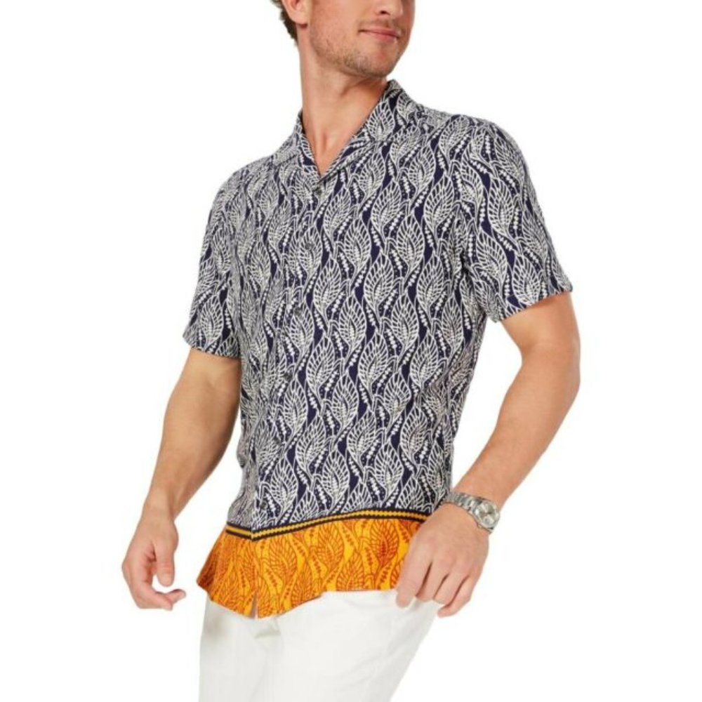 Tasso Elba Island Silk Blend Woven Shirt